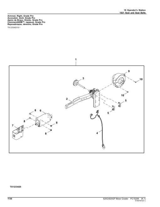 John Deere 620G, 620GP Motor Graders (SN C685731- & D685731-) Parts Catalog Manual - PC15206 - Image 3