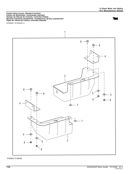 John Deere 620G, 620GP Motor Graders (SN C685731- & D685731-) Parts Catalog Manual - PC15206 - Image 2