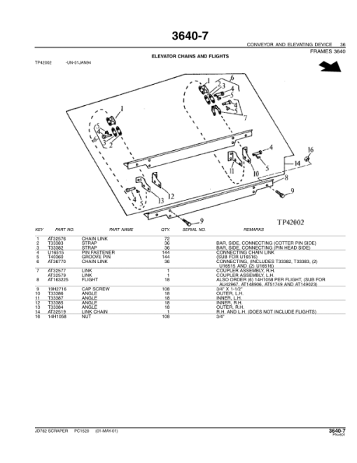 John Deere 762 Scrapers Parts Catalog Manual - PC1520 - Image 2