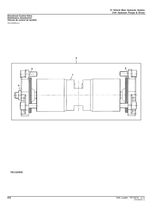 John Deere 344L Loaders (SN 1LU344LX_ _B043142-) Parts Catalog Manual - PC15210 - Image 3