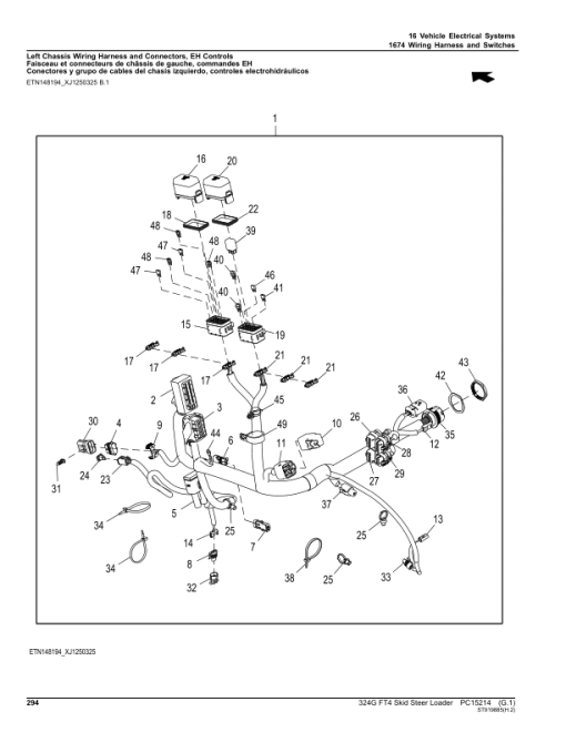 John Deere 324G Skid Steers (SN 1T0324G_ J328658-) Parts Catalog Manual - PC15214 - Image 2