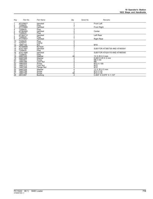 John Deere 944K Crawler Loaders (SN F690605-703599 & L703600- ) Parts Catalog Manual - PC15222 - Image 2