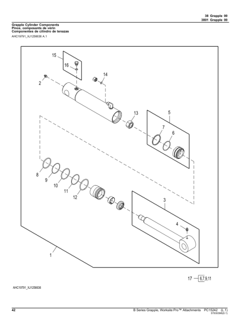 John Deere GR72B, GR84B, GS66B, GS72B, GS78B, GS84B Grappler Parts Catalog Manual - PC15242 - Image 2