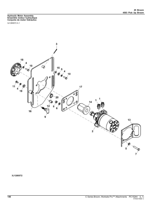 John Deere BA72C, BA84C, BA96C, BR72C, BP84C, BR60C, BR84C, BP72C Skid Steers Parts Catalog Manual - PC15244 - Image 2