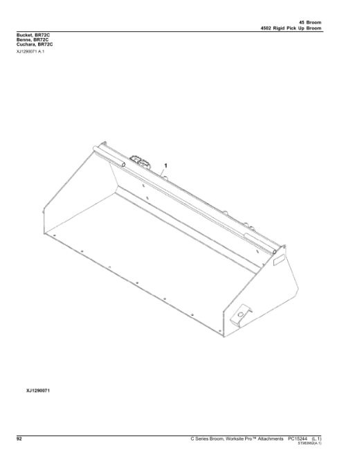 John Deere BA72C, BA84C, BA96C, BR72C, BP84C, BR60C, BR84C, BP72C Skid Steers Parts Catalog Manual - PC15244 - Image 4