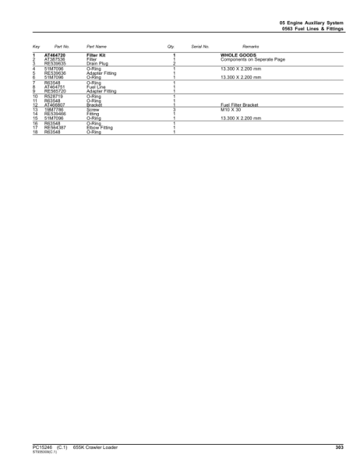 John Deere 655K Crawler Loaders (SN PIN: 1T0655KX_ _F339326-) Parts Catalog Manual - PC15246 - Image 4