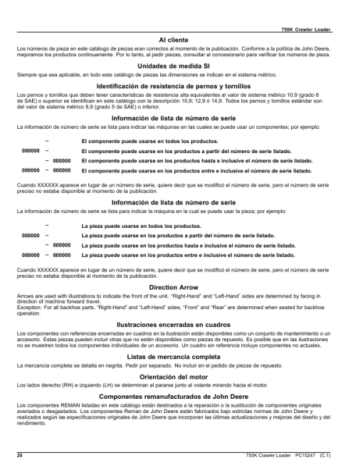 John Deere 755K Crawler Loaders (SN PIN: 1T0755KX_ _F339326-) Parts Catalog Manual - PC15247 - Image 3