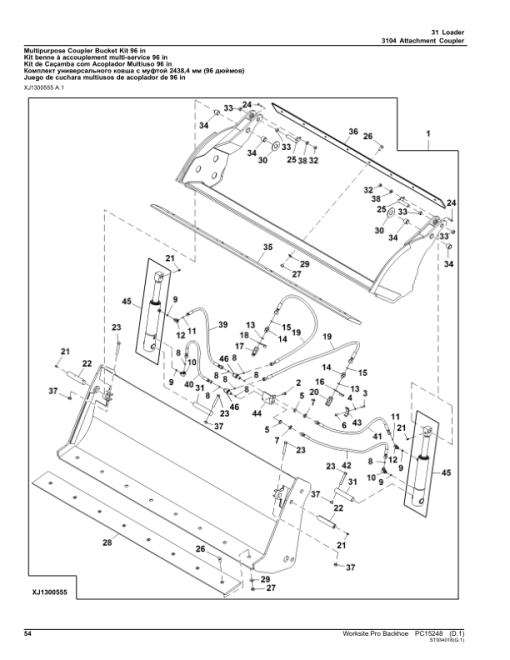 John Deere 210L, 210L EP, 310L, 310L EP, 310SL, 310SL HL, 315SL, 325SL, 410L, 710L Backhoes Attachment Parts Catalog Manual - Image 4