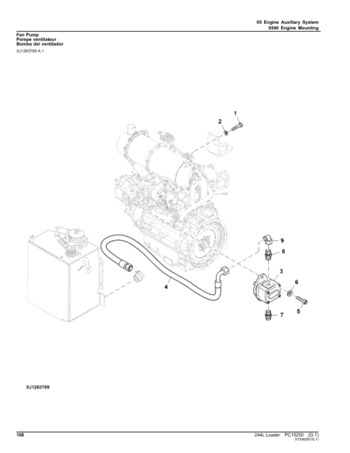 John Deere 244L Loaders (SN 1LU244L_ B047716-) Parts Catalog Manual - PC15250 - Image 3