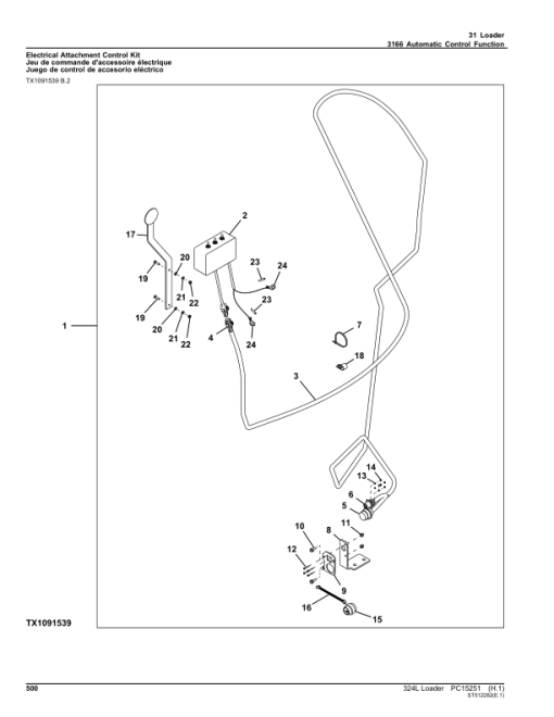 John Deere 324L Loaders (SN 1LU324L_ B047716-) Parts Catalog Manual - PC15251 - Image 3