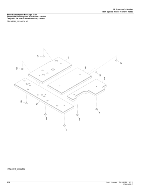 John Deere 544L Loaders (SN 1DW544L_ F693054) Parts Catalog Manual - PC15259 - Image 2