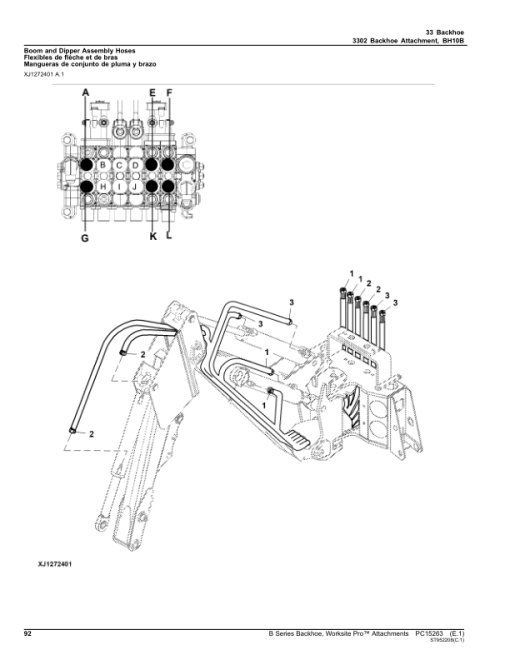 John Deere BH9B, BH10B, BH11B (2019 and after) Backhoe Attachments Parts Catalog Manual - PC15263 - Image 4