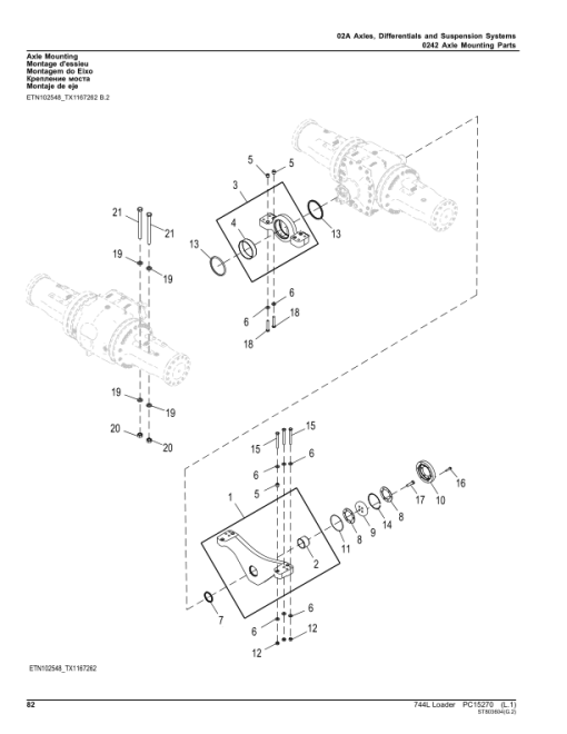 John Deere 744L Loaders (SN 1DW744L_ D697293-) Parts Catalog Manual - PC15270 - Image 3