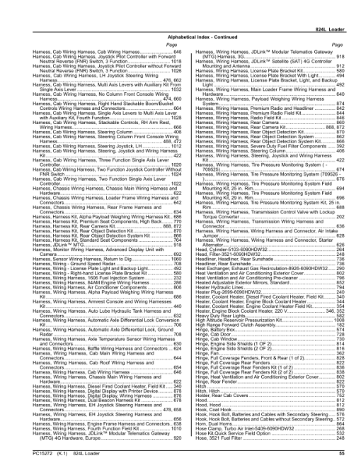 John Deere 824L Loaders (SN 1DW824L_ D697293-) Parts Catalog Manual - PC15272 - Image 4