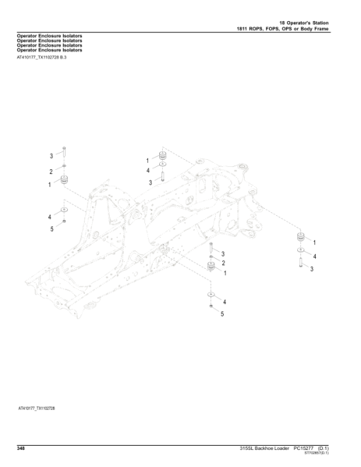 John Deere 315SL Backhoe Loaders (SN C005000-005107) Parts Catalog Manual - PC15277 - Image 3