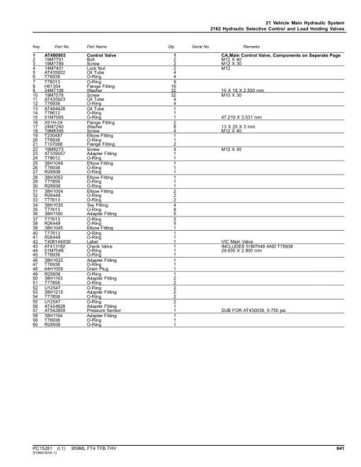 John Deere 959ML Tracked Feller Bunchers (SN F343824- & L343824-) Parts Catalog Manual - PC15281 - Image 4