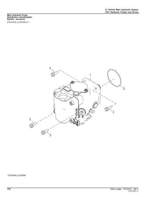 John Deere 644L Loaders (SN 1DW644L_ L705208-) Parts Catalog Manual - PC15311 - Image 4