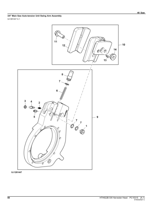 John Deere HTH622B Series III Harvesting Heads (SN WA622BX003000) Parts Catalog Manual - PC15315 - Image 3