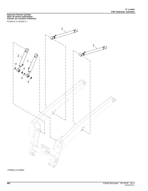 John Deere 312GR Skid Steers (SN 1T0312G_ J366358-) Parts Catalog Manual - PC15316 - Image 4