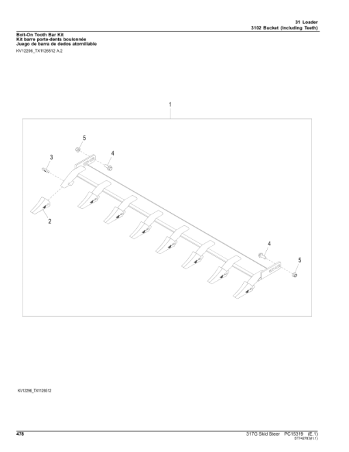 John Deere 317G Skid Steers (SN 1T0317G_ J366358) Parts Catalog Manual - PC15319 - Image 4