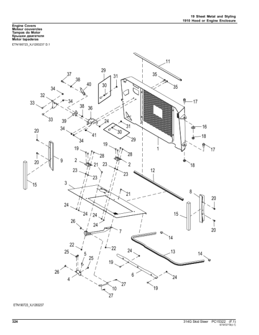 John Deere 314G Skid Steers (SN 1T0314G_ G366358) Parts Catalog Manual - PC15322 - Image 3