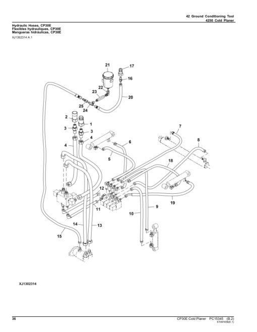 John Deere CP30E Cold Planers (SN 1T0CP30EJ_L0000001) Parts Catalog Manual - PC15345 - Image 3