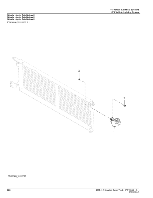 John Deere 460E-II Articulated Dump Trucks (SN 1DW460E_ F708125-) Parts Catalog Manual - PC15354 - Image 3