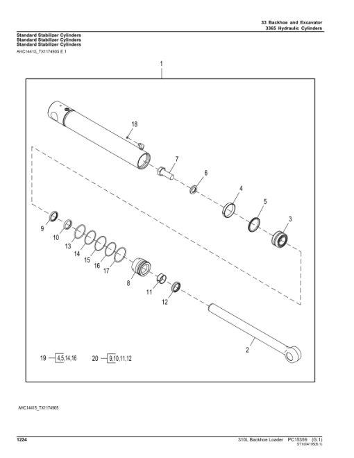 John Deere 310L Backhoe Loaders (SN 1T0310LX_ _C390996-) Parts Catalog Manual - PC15359 - Image 4