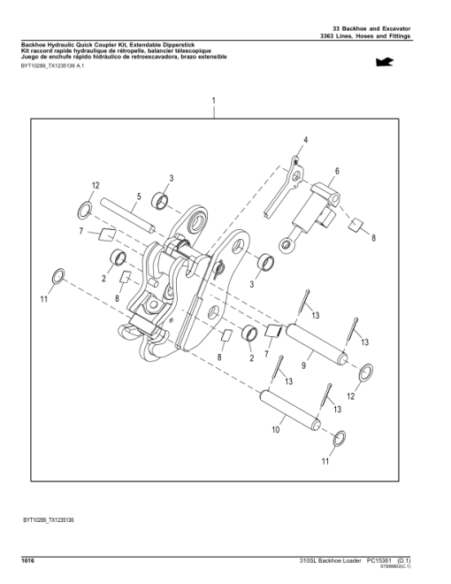 John Deere 310SL Backhoe Loaders (SN C390996- & D390996-) Parts Catalog Manual - PC15361 - Image 4