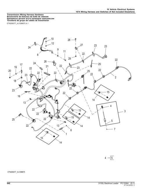 John Deere 315SL Backhoe Loaders (SN C390996- & D390996-) Parts Catalog Manual - PC15364 - Image 4