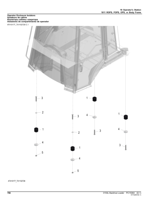 John Deere 315SL Backhoe Loaders (SN C390996- & D390996-) Parts Catalog Manual - PC15364 - Image 2