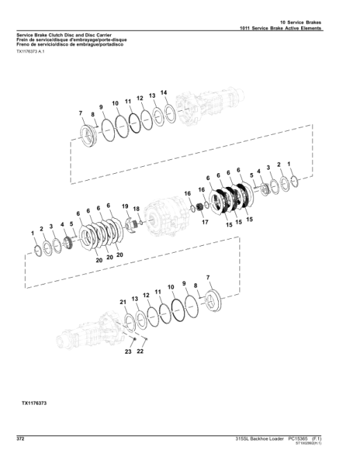 John Deere 315SL Backhoe Loaders (SN 1T0315SL_ _F390996-) Parts Catalog Manual - PC15365 - Image 2