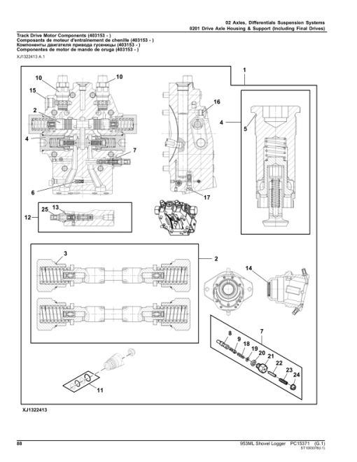 John Deere 953ML Shovel Logger (SN 1T0953ML_L343824-) Parts Catalog Manual - PC15371 - Image 3