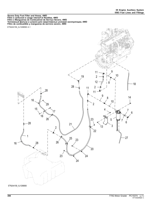 John Deere 770G Motor Graders Parts Catalog Manual - PC15374 - Image 4