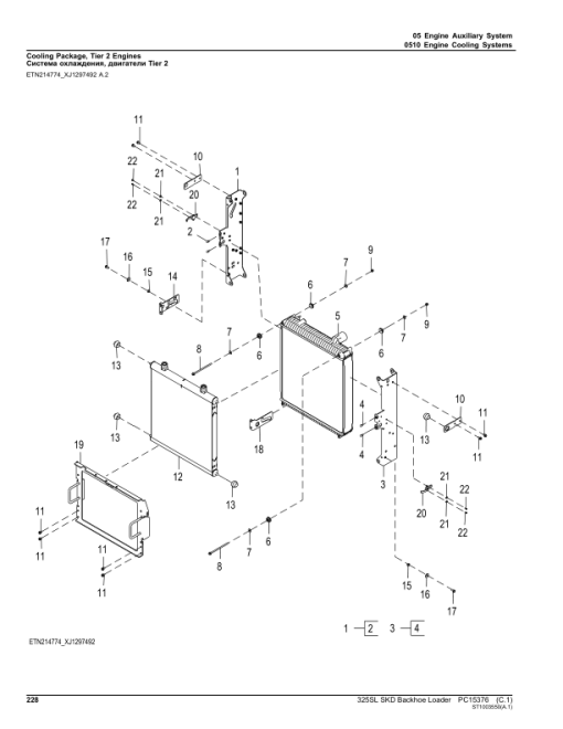 John Deere 325SL Backhoe Loaders (SN 1JZ325SL_ _C005108-) Parts Catalog Manual - PC15376 - Image 3