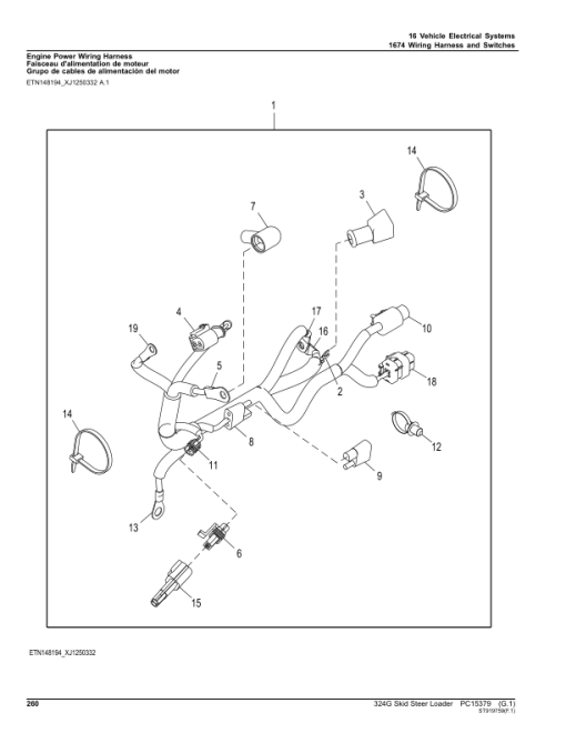 John Deere 320G Skid Steers (SN 1T0324G_ J387407-) Parts Catalog Manual - PC15379 - Image 4