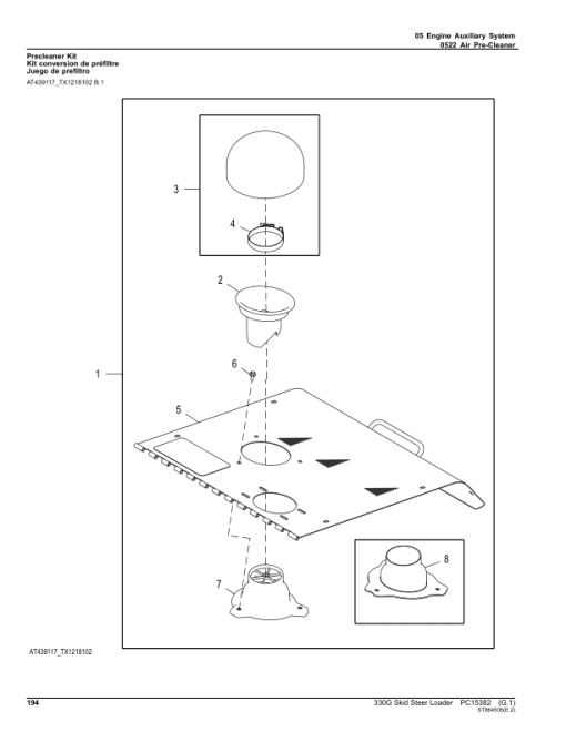 John Deere 330G Skid Steers (SN 1T0330G_ F387881-) Parts Catalog Manual - PC15382 - Image 3