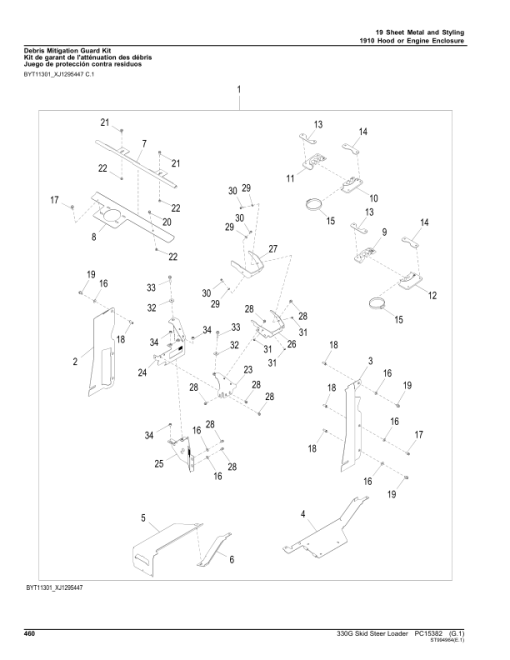 John Deere 330G Skid Steers (SN 1T0330G_ F387881-) Parts Catalog Manual - PC15382 - Image 2