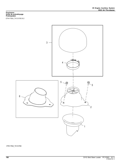 John Deere 331G Skid Steers (SN 1T0331G_ F387881-) Parts Catalog Manual - PC15383 - Image 4