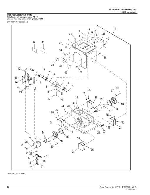 John Deere PC16 Plate Compactor (SN 1T0PC16XT_L0000001-) Parts Catalog Manual - PC15387 - Image 4