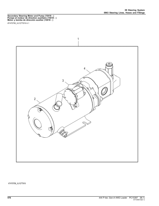 John Deere 444 P-TIER Loaders (SN 1DW444PA_ _L_10283-) Parts Catalog Manual - PC15397 - Image 2