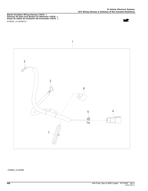 John Deere 444 P-TIER Loaders (SN 1DW444PA_ _L_10283-) Parts Catalog Manual - PC15397 - Image 3