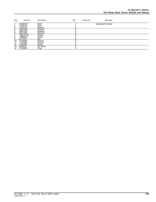 John Deere 544 P-TIER Loaders (SN 1DW544PA_ _ L_10283-) Parts Catalog Manual - PC15399 - Image 4