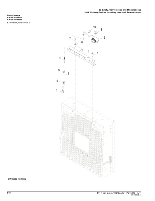 John Deere 544 P-TIER Loaders (SN 1DW544PA_ _ L_10283-) Parts Catalog Manual - PC15399 - Image 3