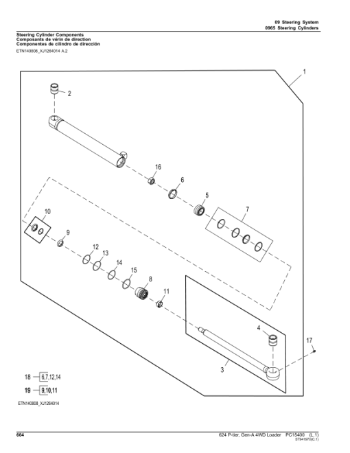 John Deere 624 P-TIER Loaders (SN 1DW624PA_ L_10283-) Parts Catalog Manual - PC15400 - Image 4