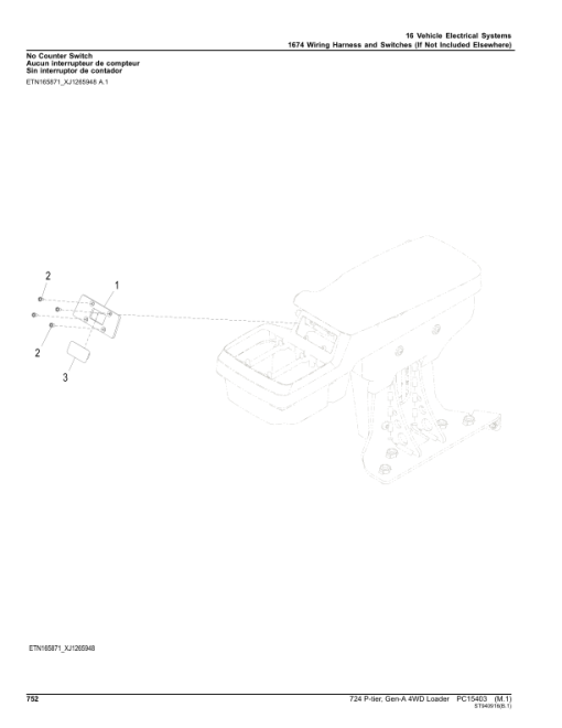 John Deere 724 P-TIER Loaders (SN 1DW724PA_ _L_10283-) Parts Catalog Manual - PC15403 - Image 2