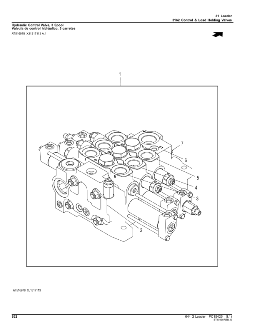 John Deere 644 G Loaders (SN 1BZ644GA_ _LA00001) Parts Catalog Manual - PC15425 - Image 3