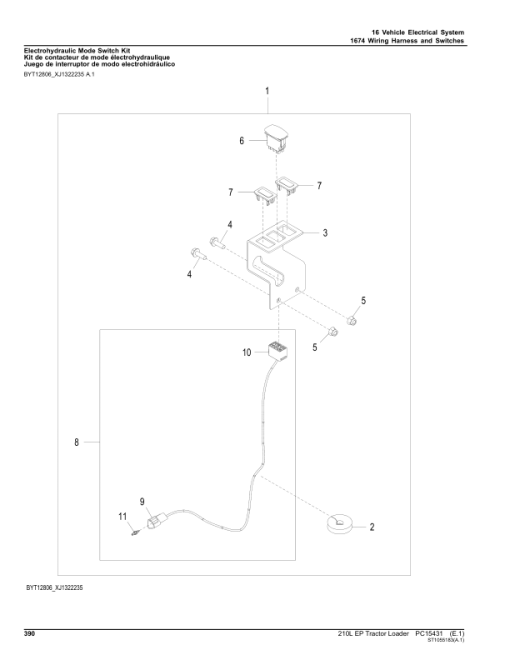 John Deere 210L EP Tractor Loader (SN 1T0210EL_ _F420787-) Parts Catalog Manual - PC15431 - Image 4