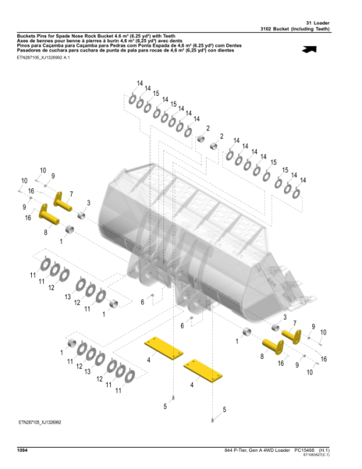 John Deere 844 P Loaders (SN D_05963- & L_05963-) Parts Catalog Manual - PC15468 - Image 4