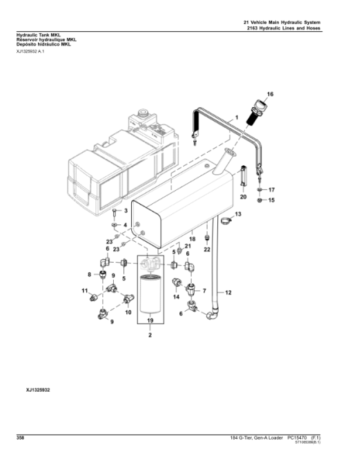 John Deere 184 G Loaders (SN 1LU184GA_ _B_67465-) Parts Catalog Manual - PC15470 - Image 2